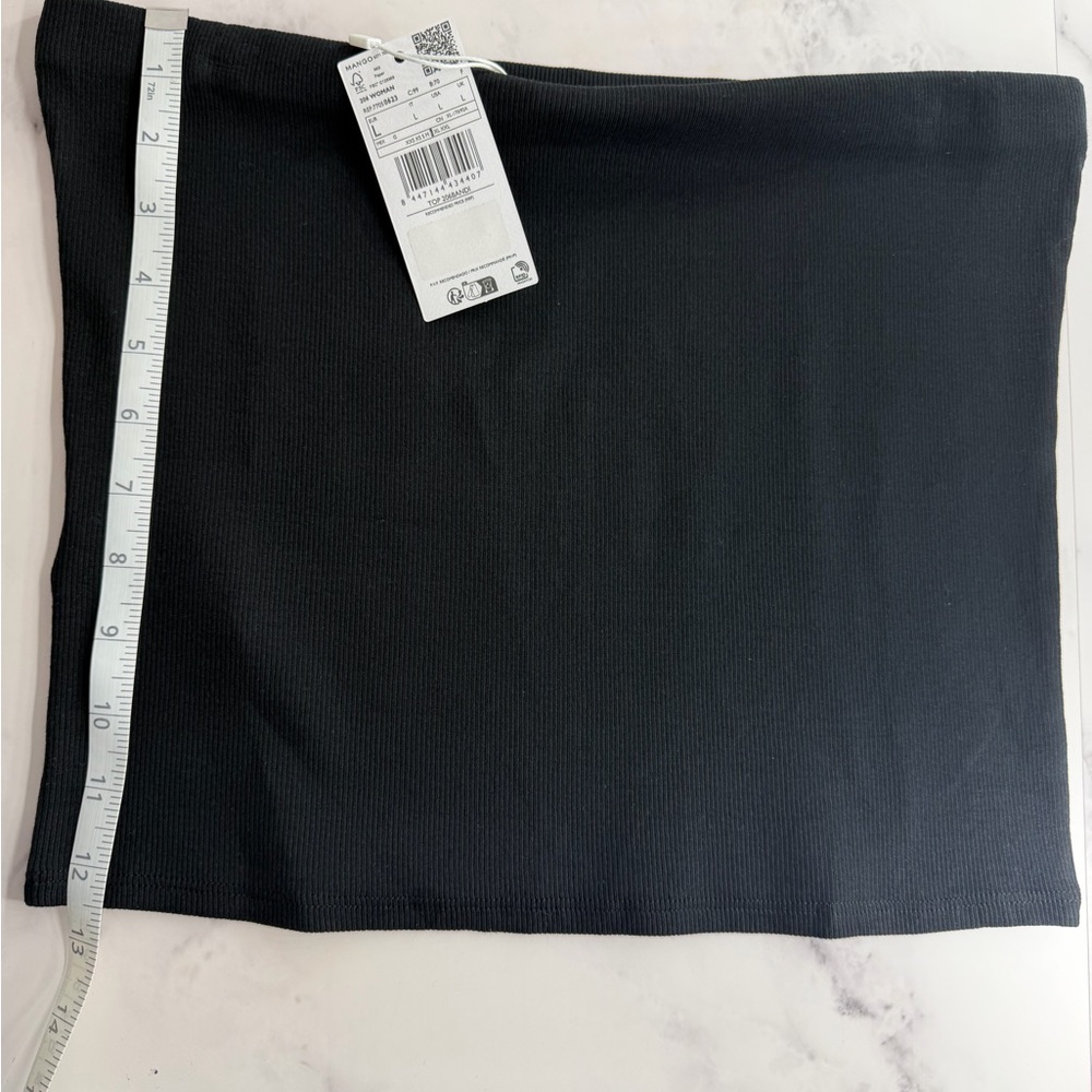 NWT Mango Ribbed Tube Top - Picture 3 of 5